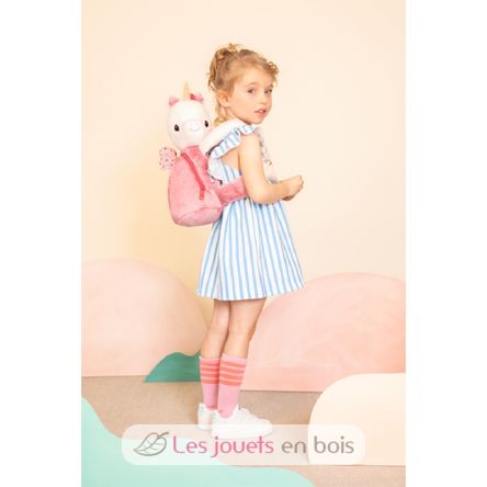 Sac à dos doux Lena la licorne LI-84488 Lilliputiens 2