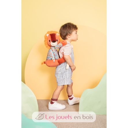 Sac à dos doux Jack le lion LI-84489 Lilliputiens 3