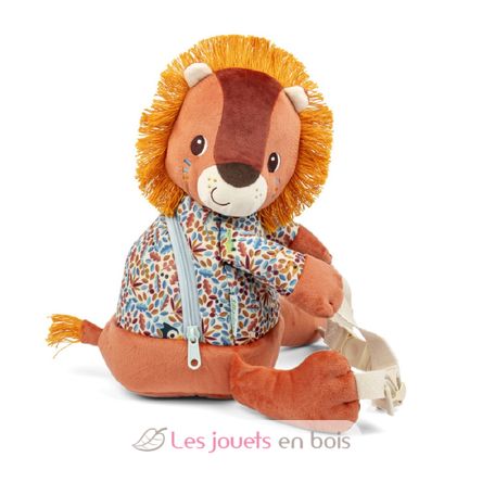 Sac à dos doux Jack le lion LI-84489 Lilliputiens 1