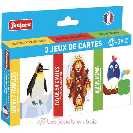 Coffret 3 jeux de cartes JJ8452 Jeujura 1