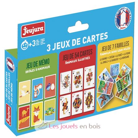 Coffret 3 jeux de cartes JJ8452 Jeujura 2