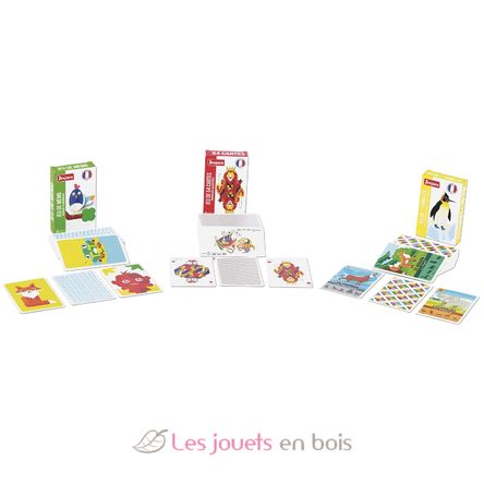 Coffret 3 jeux de cartes JJ8452 Jeujura 3