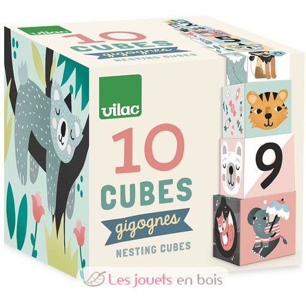 Cubes Gigognes - Les Animaux V8501 Vilac 4