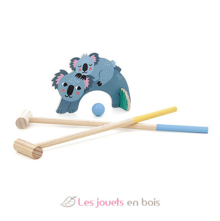 Croquet en bois animaux Petit Safari V8572 Vilac 5