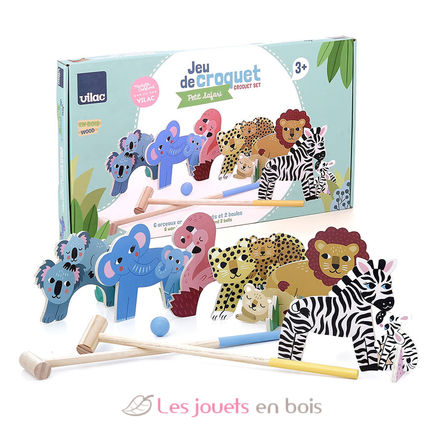 Croquet en bois animaux Petit Safari V8572 Vilac 1