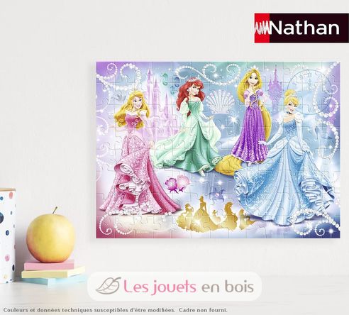 Puzzle Princesses étincelantes Disney 100 pcs N86720 Nathan 3
