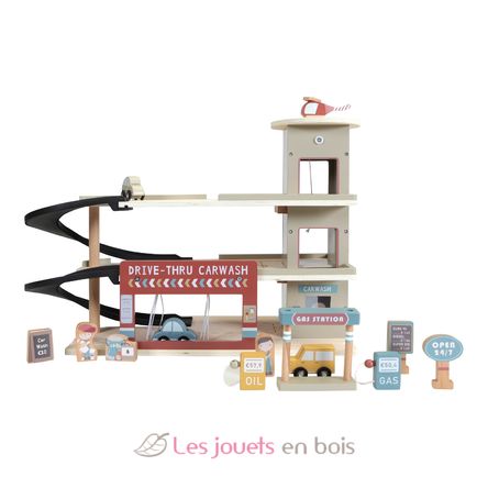 Garage et station de lavage en bois LD4491 Little Dutch 2