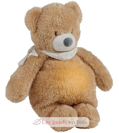 Veilleuse peluche ours brun clair Sleepy NA876575 Nattou 1