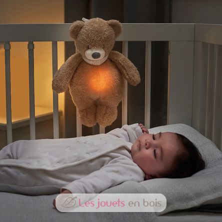 Veilleuse peluche ours brun clair Sleepy NA876575 Nattou 2