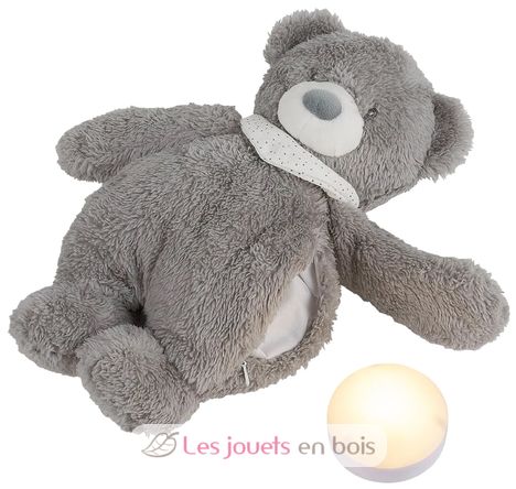 Veilleuse peluche ours gris Sleepy NA876629 Nattou 2