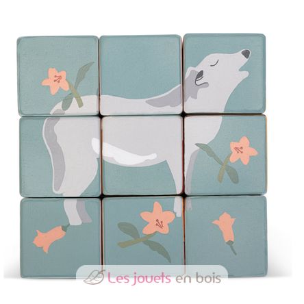 Chariot avec puzzle de cubes animaux SE87857 Sevi 3