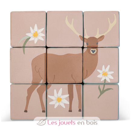 Chariot avec puzzle de cubes animaux SE87857 Sevi 4