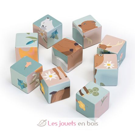 Chariot avec puzzle de cubes animaux SE87857 Sevi 8