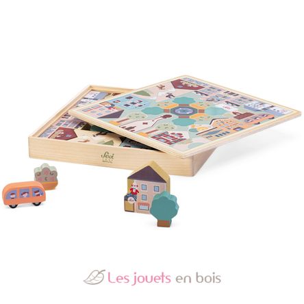 Puzzle à jouer Village des Alpes SE87859 Sevi 3
