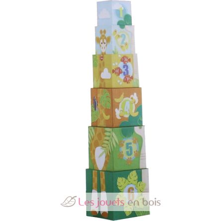 Cubes empilables et animaux Savane SE88008 Sevi 2
