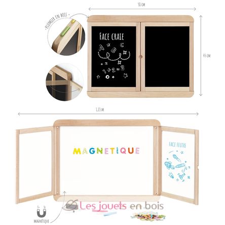 Tableau mural triptyque magnétique JJ8807 Jeujura 2