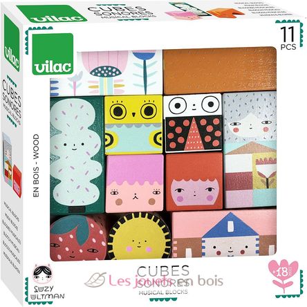 Cubes sonores Suzy Ultman V8910 Vilac 2