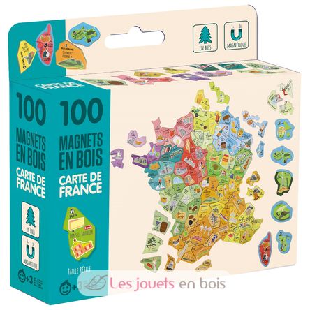 Magnets en bois Carte de France JJ8969 Jeujura 1
