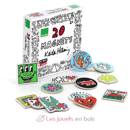 Coffret 20 magnets Keith Haring V9226 Vilac 1