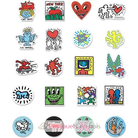 Coffret 20 magnets Keith Haring V9226 Vilac 2