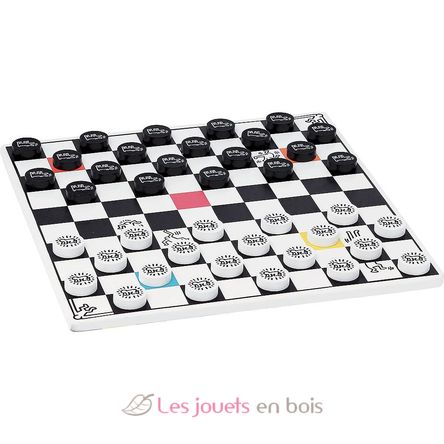 Jeu de Dames Backgammon Keith Haring V9228 Vilac 3