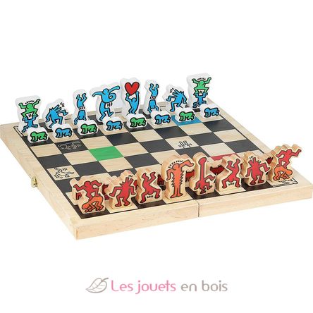 Coffret jeu d'échecs Keith Haring V9229 Vilac 2