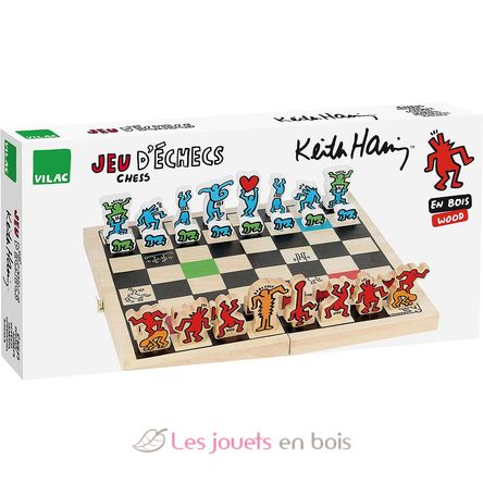 Coffret jeu d'échecs Keith Haring V9229 Vilac 5