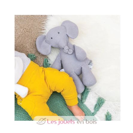 Peluche tricot Éléphant Tembo NA929004 Nattou 3