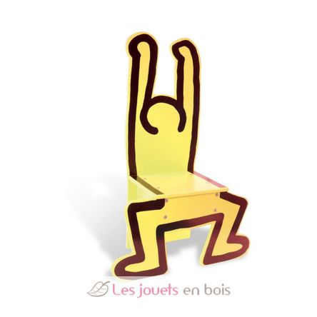 Chaise Keith Haring Jaune V09294-3505 Vilac 4