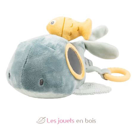 Peluche d'activité Sally la baleine NA950282 Nattou 1