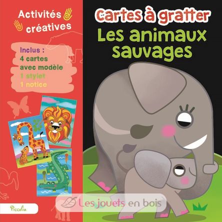 Cartes à gratter Les Animaux Sauvages PI-6616 Piccolia 1