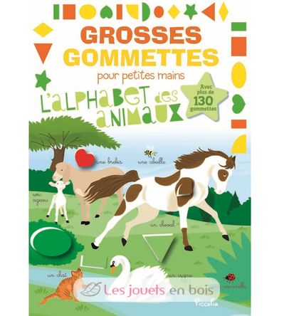 Grosses gommettes L'alphabet des animaux PI-6621 Piccolia 1