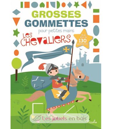 Grosses gommettes Les chevaliers PI-6625 Piccolia 1