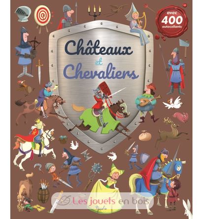 400 autocollants Châteaux et chevaliers PI-6633 Piccolia 1