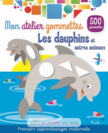 Mon atelier gommettes Les dauphins PI-6750 Piccolia 1