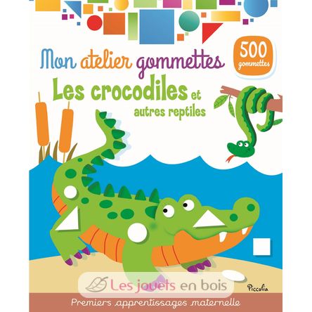 Mon atelier gommettes Les crocodiles PI-7657 Piccolia 1