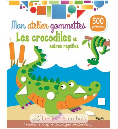 Mon atelier gommettes Les crocodiles PI-7068 Piccolia 1
