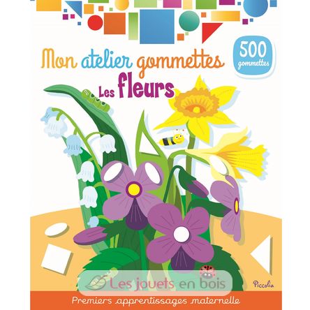 Mon atelier gommettes Les fleurs PI-7246 Piccolia 1
