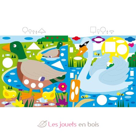 Mon atelier gommettes Les animaux de l'étang PI-7247 Piccolia 2