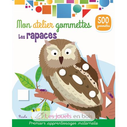 Mon atelier gommettes Les rapaces PI-7248 Piccolia 1