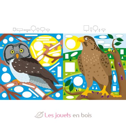 Mon atelier gommettes Les rapaces PI-7248 Piccolia 2