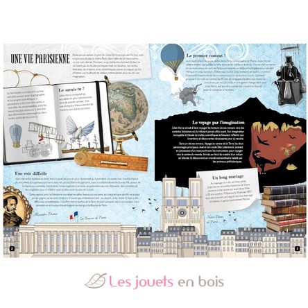 Livre et maquettes Jules Verne SJ-309388 Sassi Junior 2