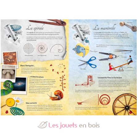 Livre maquette Les machines de Léonard de Vinci SJ-330016 Sassi Junior 3