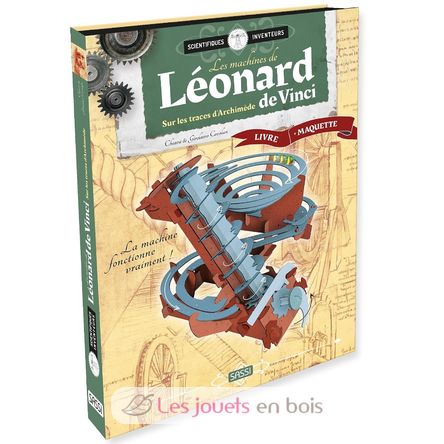 Livre maquette Les machines de Léonard de Vinci SJ-330016 Sassi Junior 1