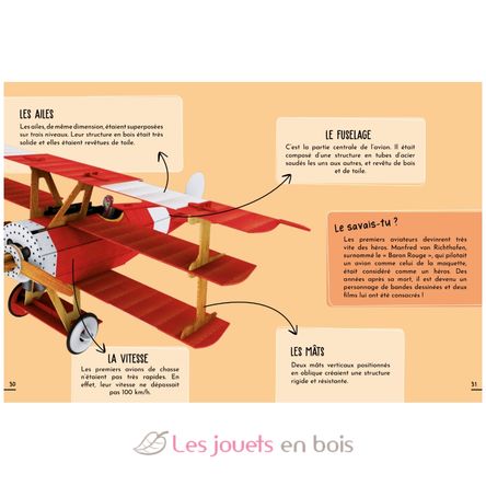 Livre et maquette L'avion 3D SJ-604394 Sassi Junior 4