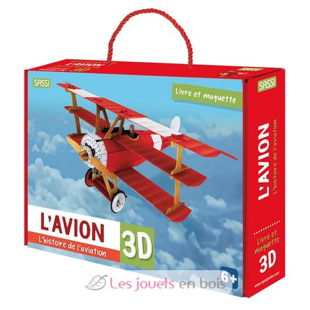 Livre et maquette L'avion 3D SJ-604394 Sassi Junior 1