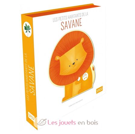 Livre sonore - Les petits habitants de la savane SJ-9807 Sassi Junior 1