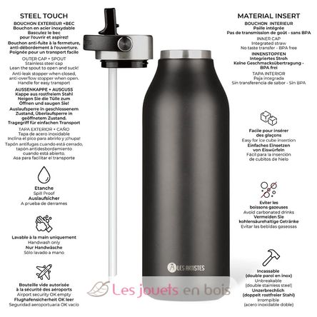 Bouteille isotherme 2.0 noire 1,5L A-2397 Les Artistes Paris 2