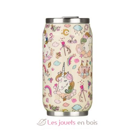 Canette isotherme Licorne ivoire 280 ml - Les Artistes Paris