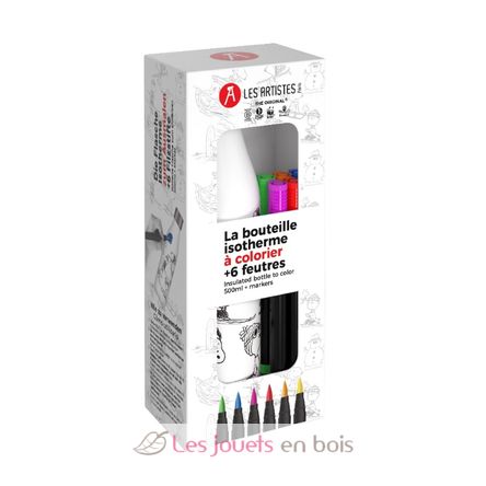 Bouteille isotherme à colorier Snoopy 500 ml A-4379 Les Artistes Paris 3